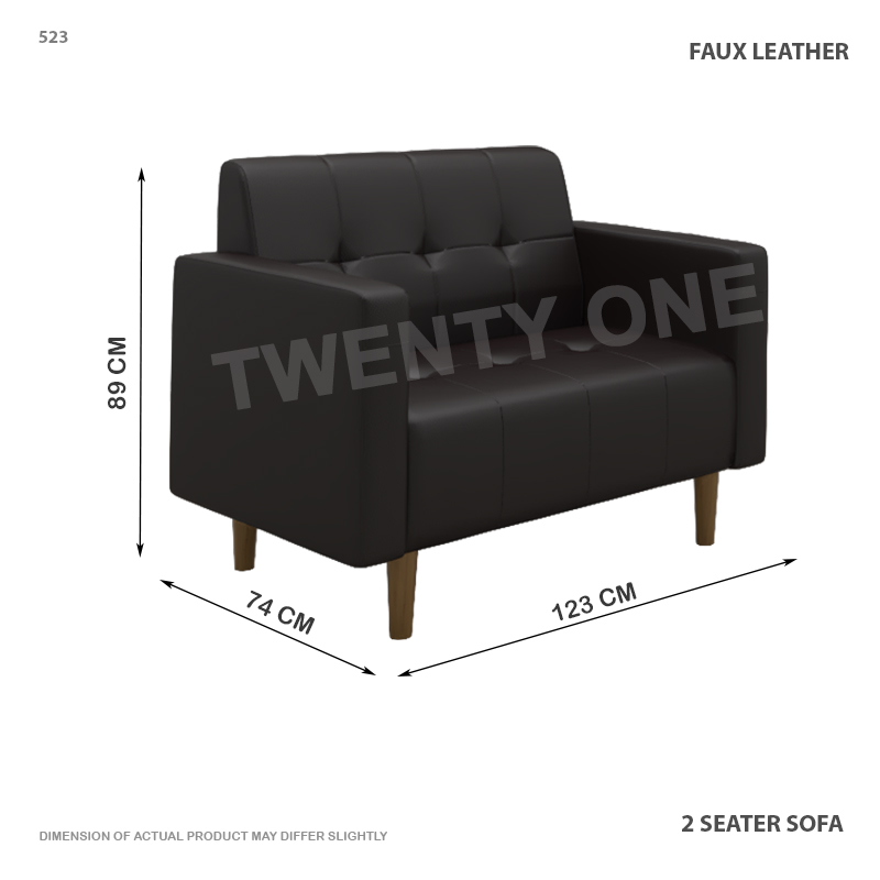 523 2S  Faux Leather Sofa 1 C